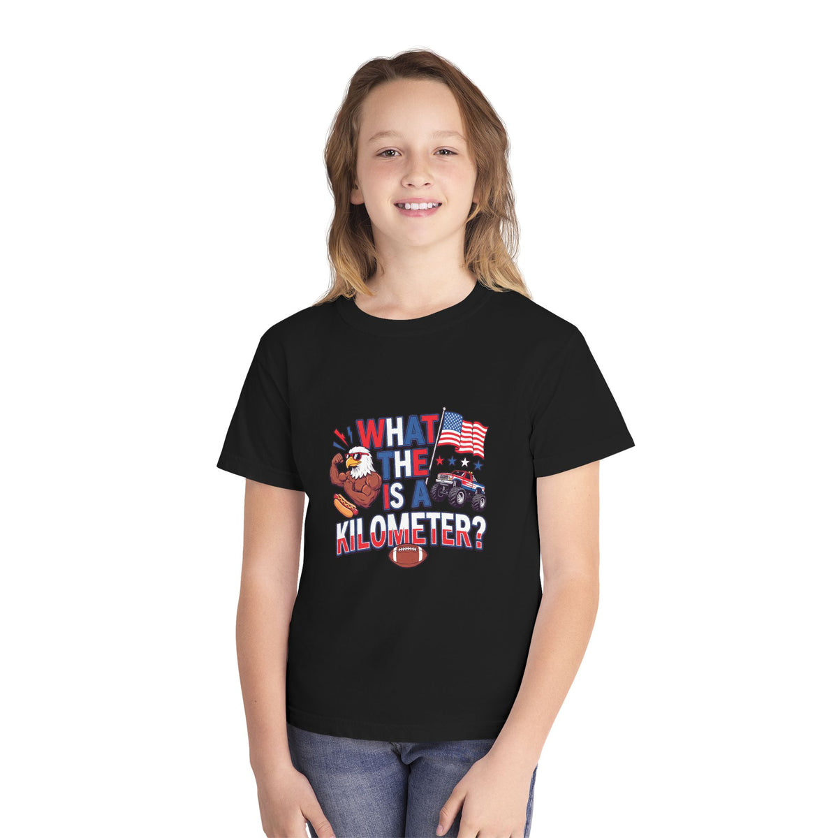 WHAT IS A KILOMETER? - Youth Midweight Tee
