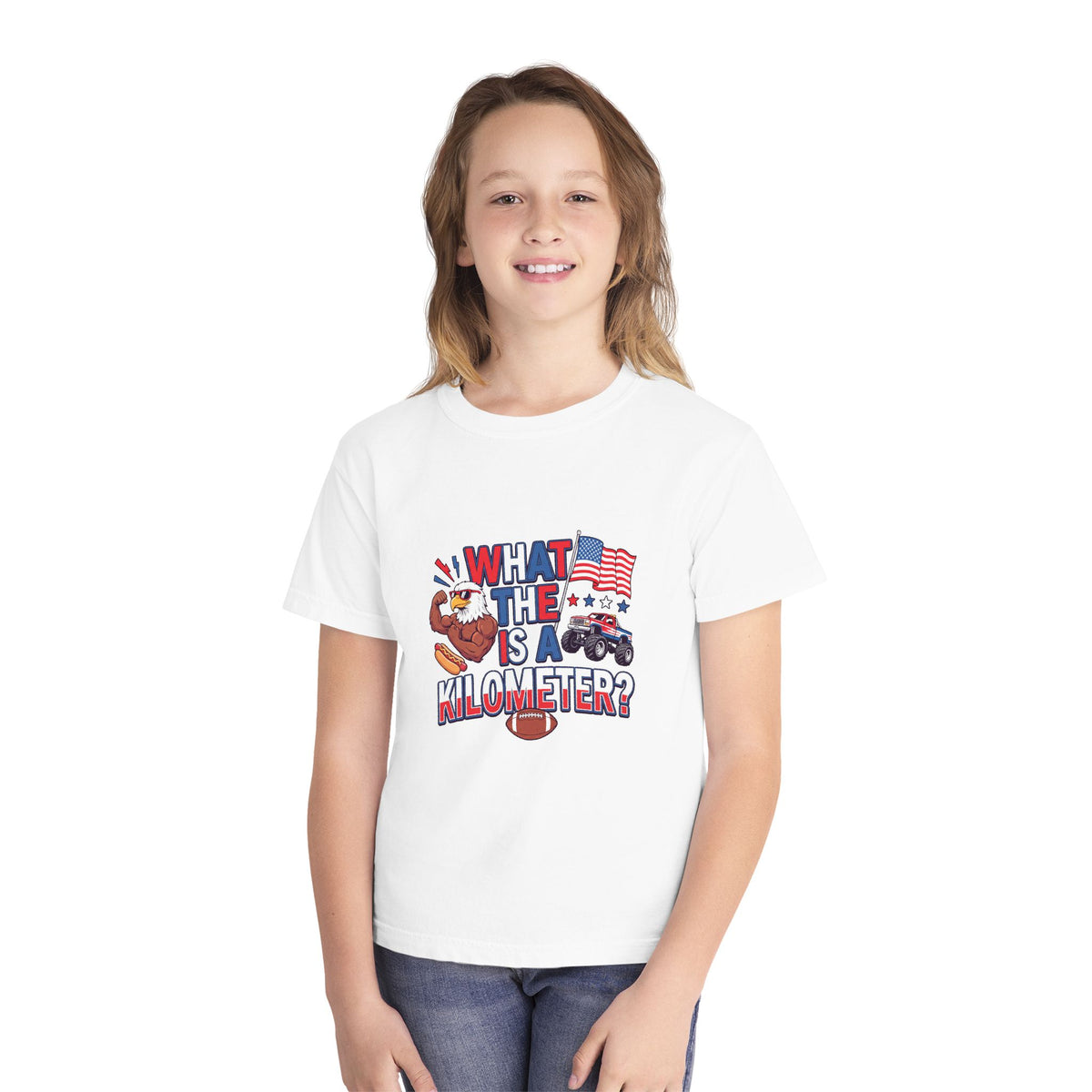 WHAT IS A KILOMETER? - Youth Midweight Tee