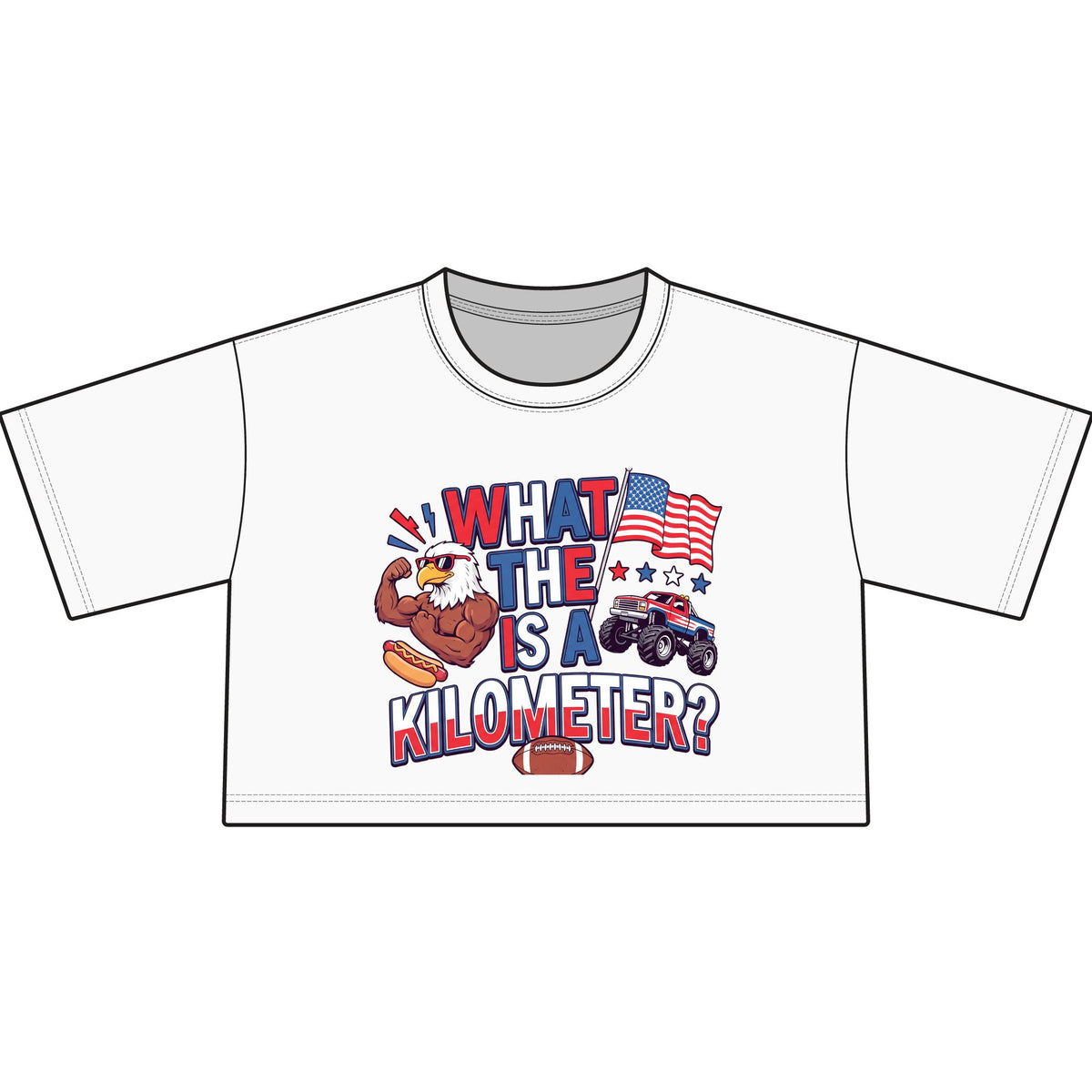 WHAT IS A KILOMETER? - Women's Cropped Tee