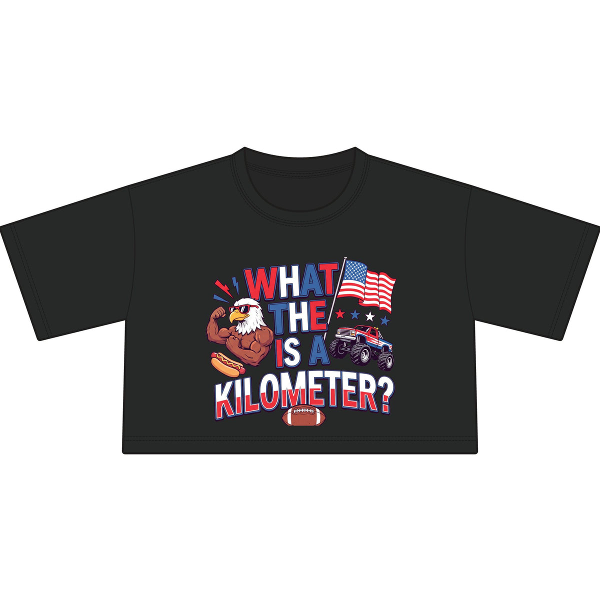 WHAT IS A KILOMETER? - Women's Cropped Tee