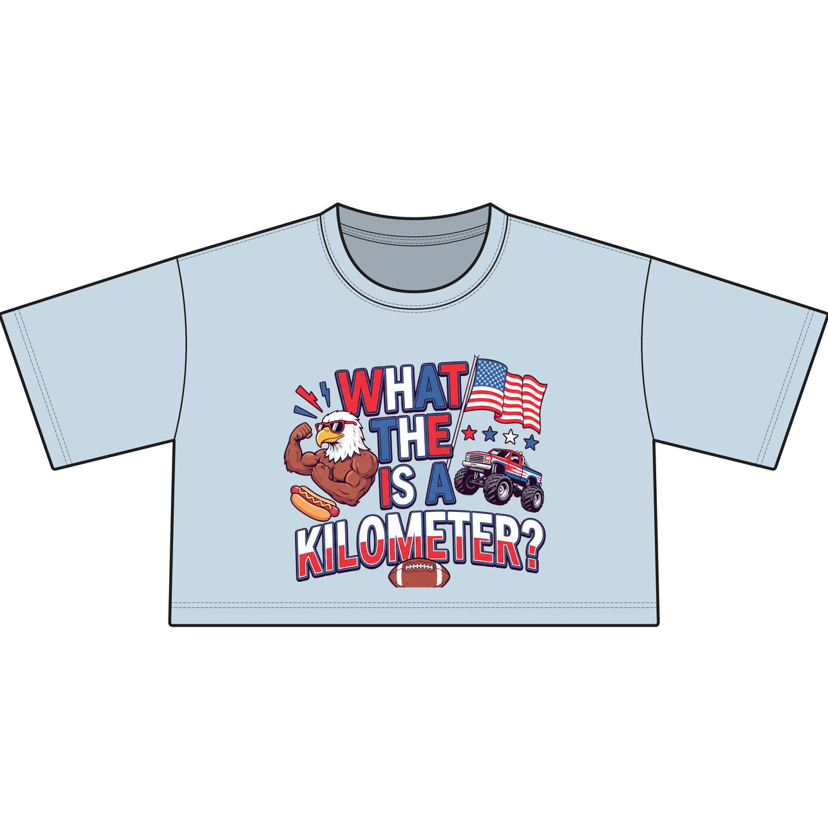 WHAT IS A KILOMETER? - Women's Cropped Tee