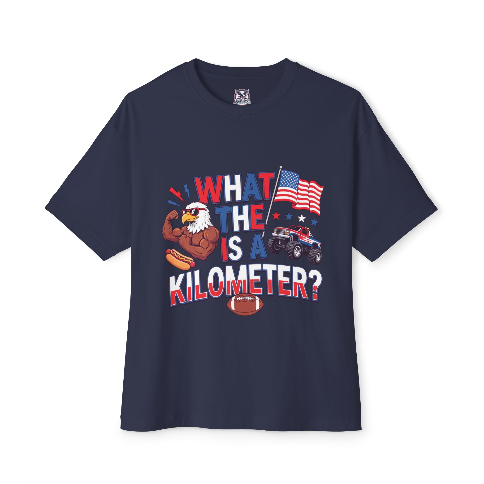 WHAT IS A KILOMETER? - Boxy Unisex Tee