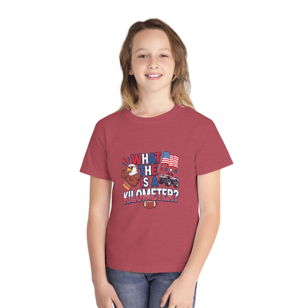 WHAT IS A KILOMETER? - Youth Midweight Tee