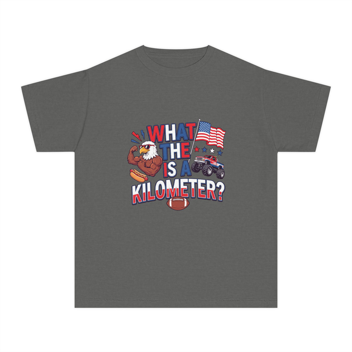 WHAT IS A KILOMETER? - Youth Midweight Tee